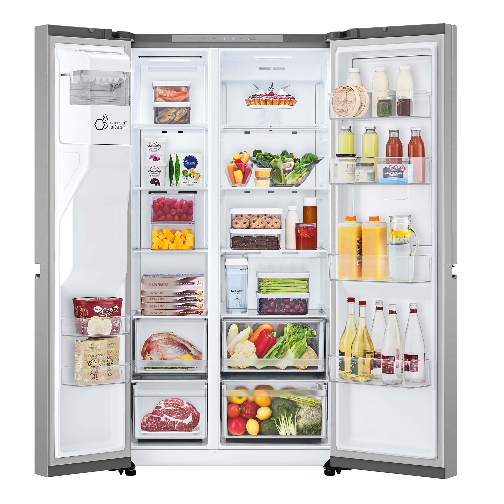 Frigorífico americano LG Smart Inverter Compressor, 179 cm, 641 l, Door-in-Door, con dispensador - GSJC41PYPE (Reacondicionado Grado D) - Inox Inox-15
