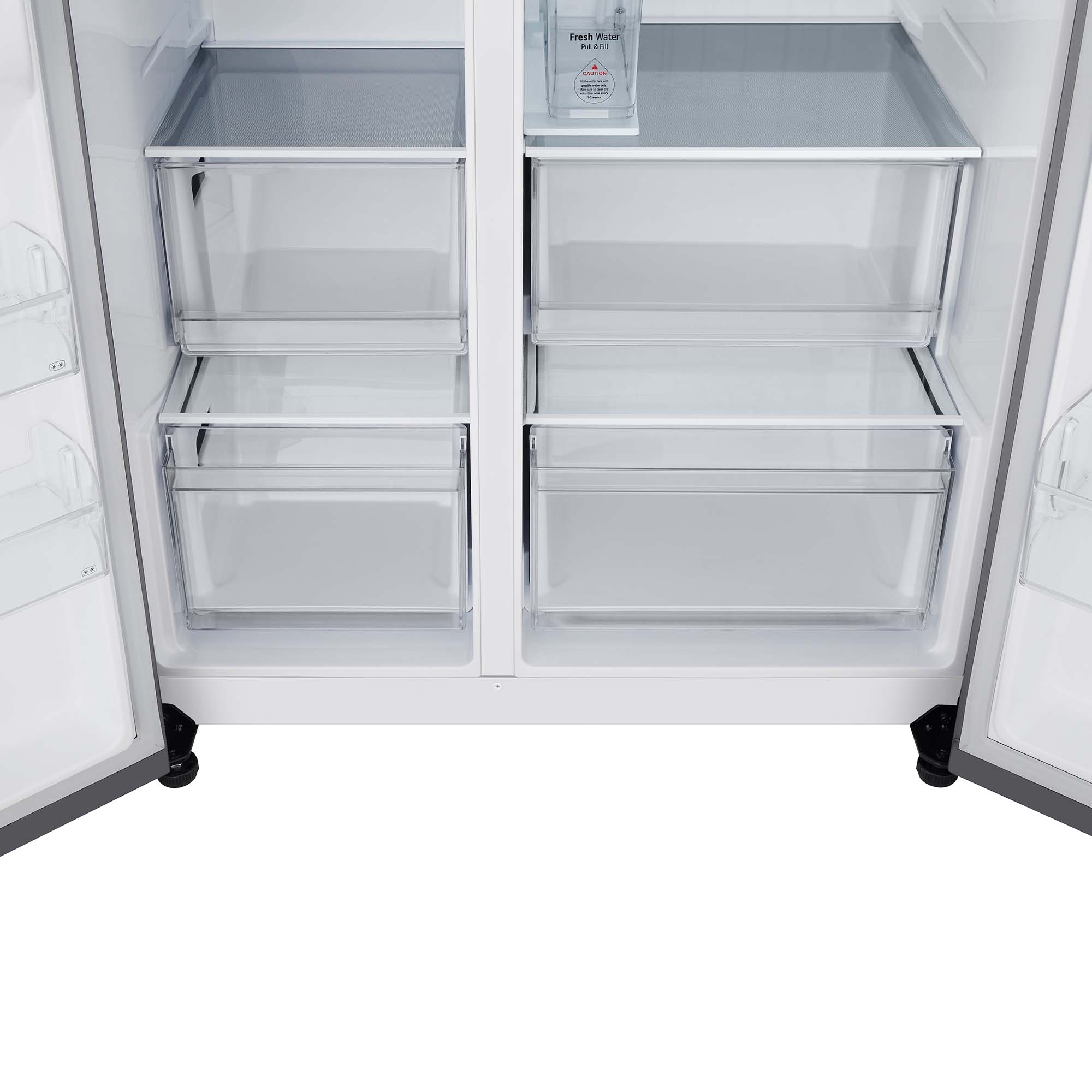 Frigorífico americano LG Smart Inverter Compressor, 179 cm, 641 l, Door-in-Door, con dispensador - GSJC41PYPE (Reacondicionado Grado D) - Inox Inox-18
