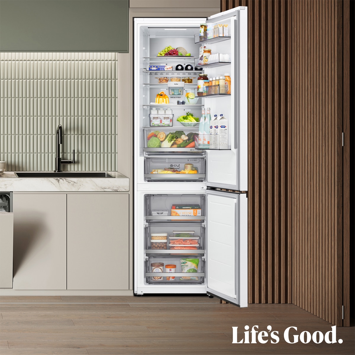 Frigorífico Combi LG DoorCooling+, 2,03m, Serie 700 - GBBS726ASW (Reacondicionado Grado C) - Blanco Blanco-15