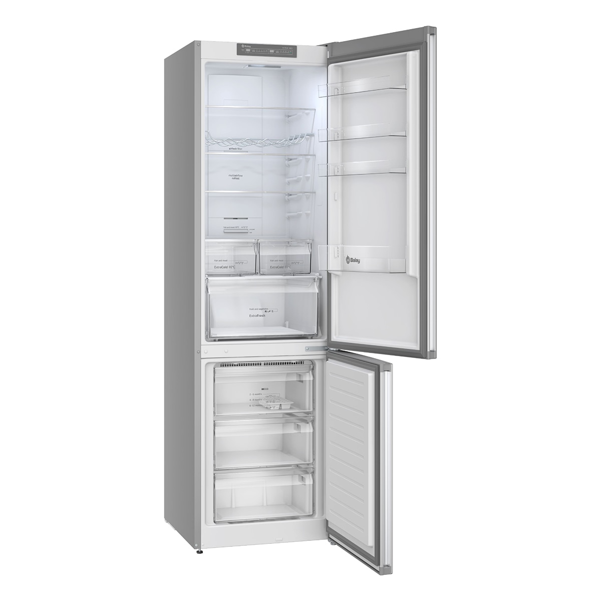 Frigorífico combi Balay Total NoFrost - 3KFE753XI (Reacondicionado Grado D) - Acero antihuellas Acero antihuellas-2