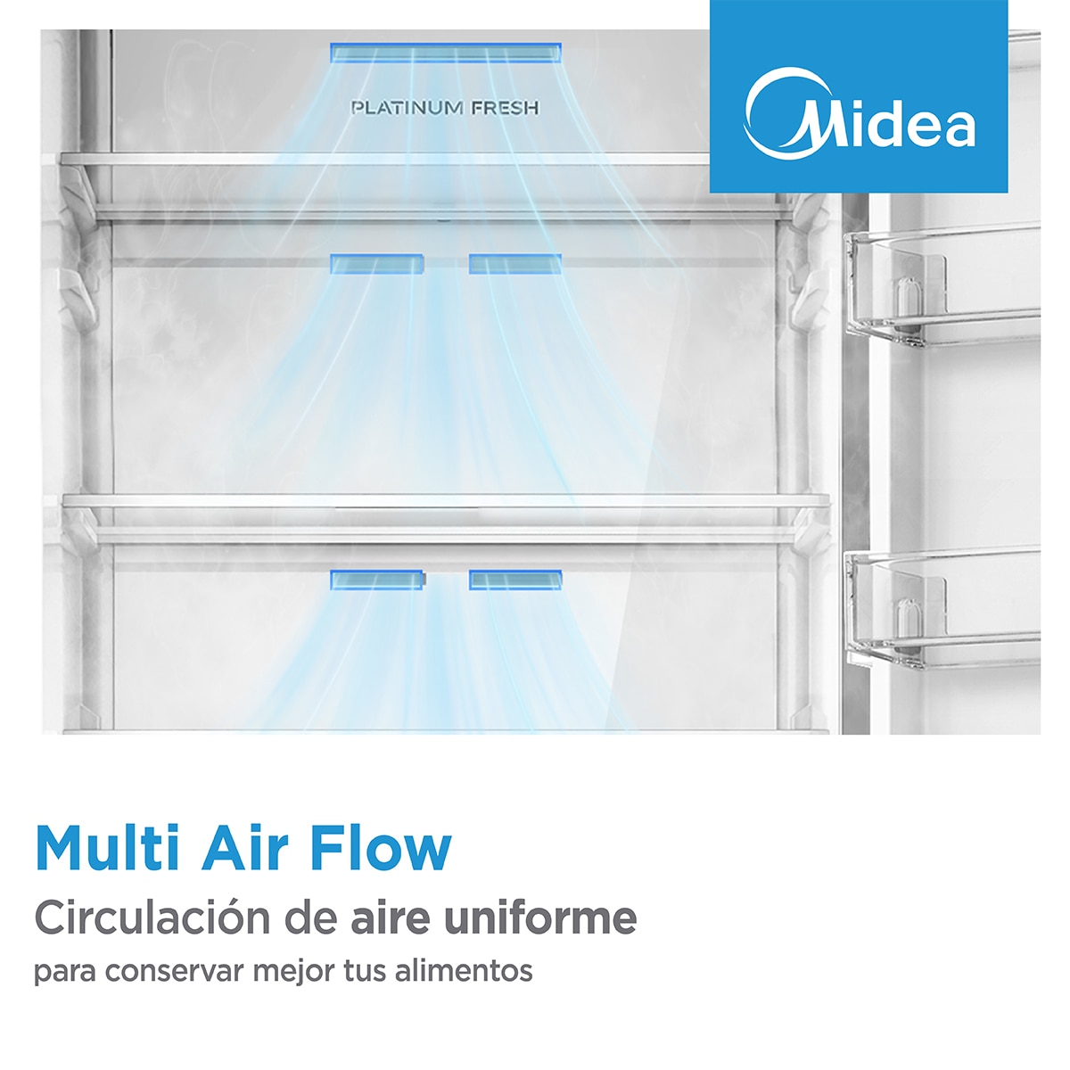 Frigorífico combi Midea Total No Frost - MDRB424FGE02OE (Reacondicionado Grado D) - Inox Inox-5