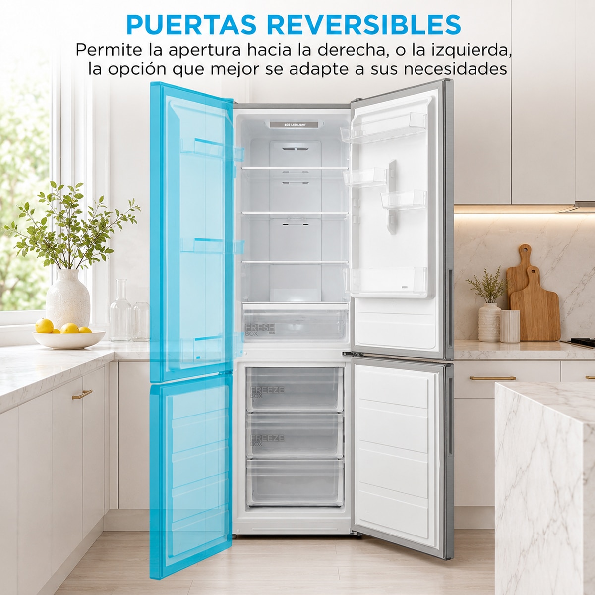Frigorífico combi Midea Total No Frost - MDRB424FGE02OE (Reacondicionado Grado D) - Inox Inox-7