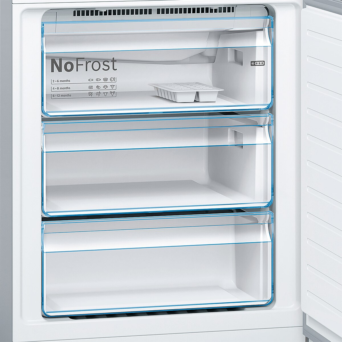 Frigorífico Combi Bosch, Serie 4, Total NoFrost , 70 cm de ancho - KGN493IDA (Reacondicionado Grado D) - Acero mate antihuellas Acero mate antihuellas-6