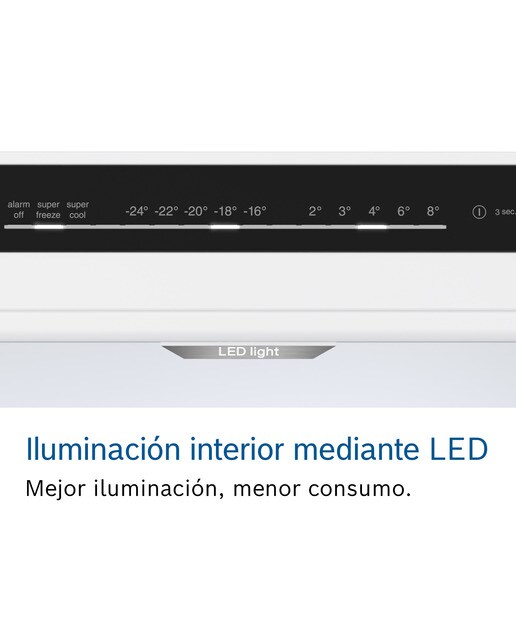 Frigorífico combi Bosch No frost, cajón VitaFresh - KGN392ICF (Reacondicionado Grado C) - Acero Inox Acero Inox-5