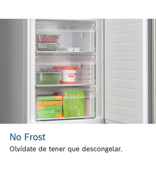 Frigorífico combi Bosch No frost, cajón VitaFresh - KGN392ICF (Reacondicionado Grado C) - Acero Inox Acero Inox-7