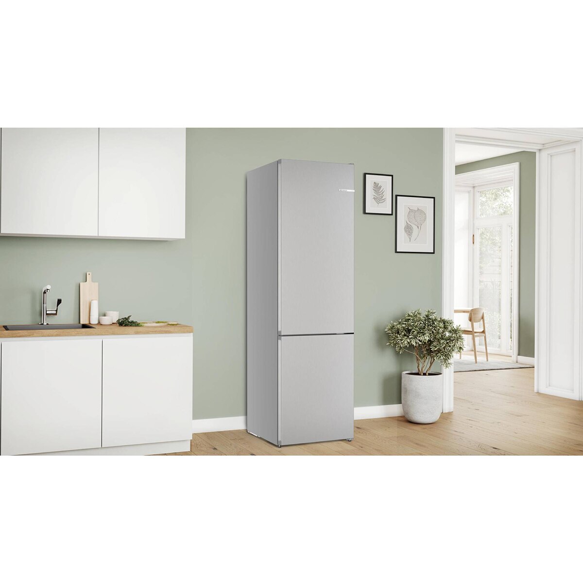 Frigorífico Combi Bosch, Total No Frost, 203 x 60cm - KGN392LAG (Reacondicionado Grado D) - Acero antihuellas Acero antihuellas-3