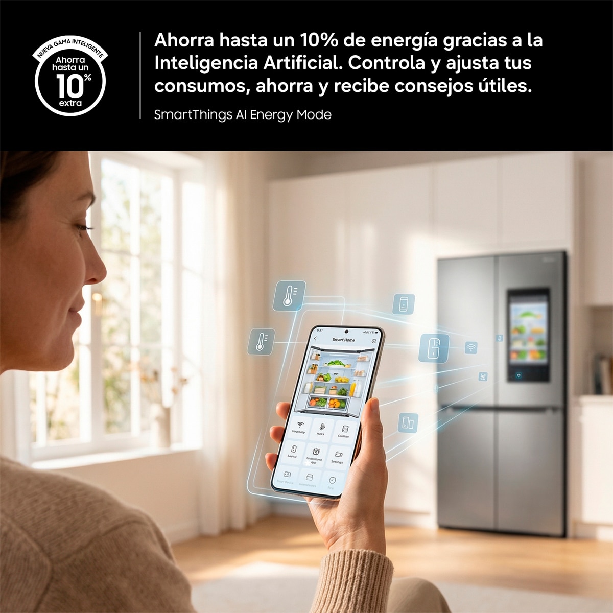 Frigorífico americano Samsung 4 puertas, Smart - RF59C700EB1/ES (Reacondicionado Grado D) - Grafito Grafito-7