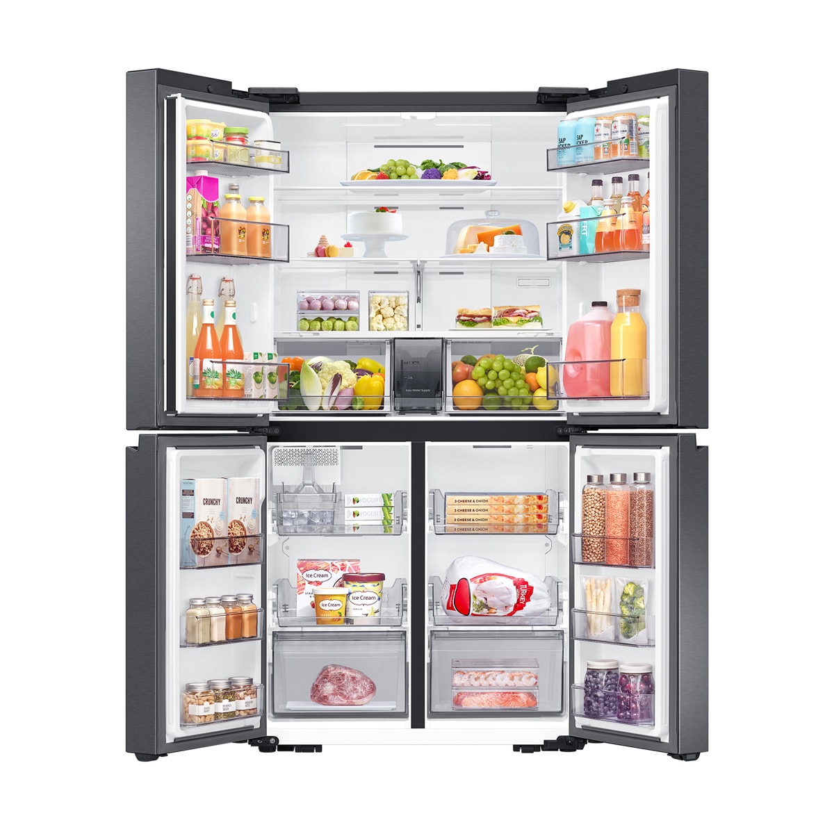Frigorífico americano Samsung 4 puertas, Smart - RF59C700EB1/ES (Reacondicionado Grado D) - Grafito Grafito-12
