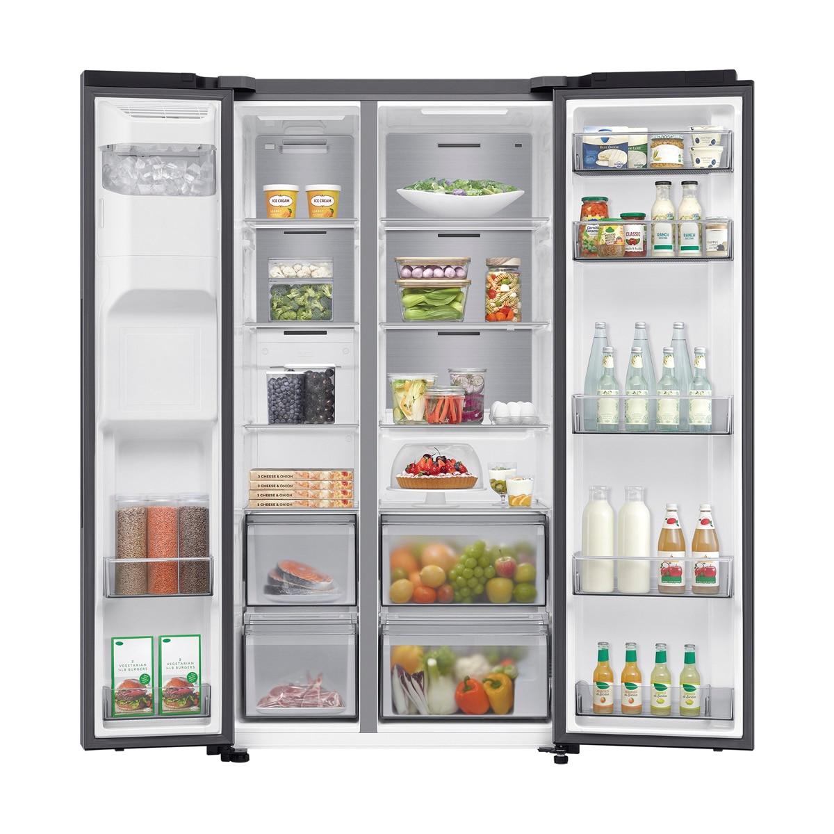 Frigorífico Americano Samsung Bespoke AI 178cm All Around Cooling 640L RS70F64KDTEF (Reacondicionado Grado D) - Inox Inox-12