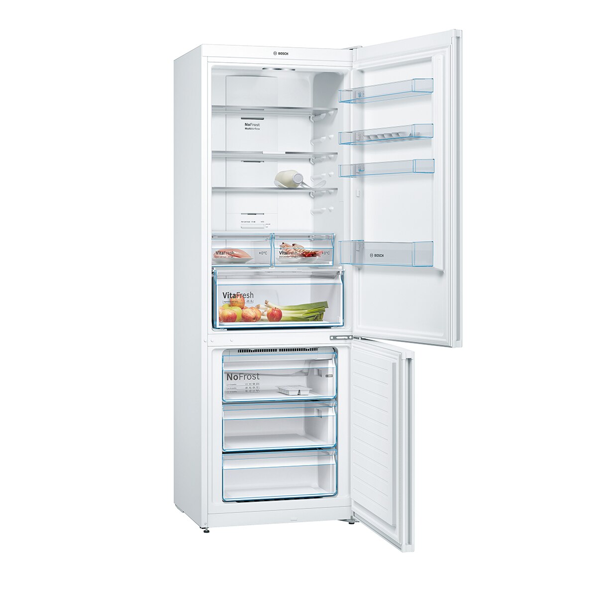 Frigorífico Combi Bosch, Serie 4, Total NoFrost , 70 cm de ancho - KGN493WDA (Reacondicionado Grado D) - Blanco Blanco-2