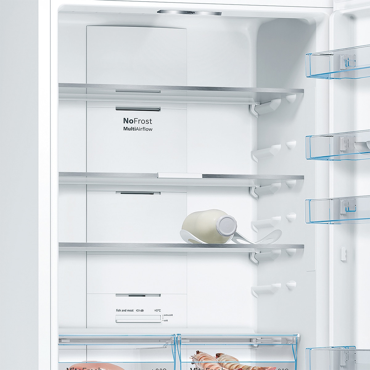 Frigorífico Combi Bosch, Serie 4, Total NoFrost , 70 cm de ancho - KGN493WDA (Reacondicionado Grado D) - Blanco Blanco-4