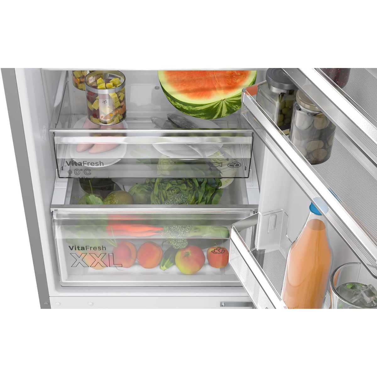 Frigorífico Combi Bosch, Total No Frost, 203 x 60cm - KGN392LAG (Reacondicionado Grado C) - Acero antihuellas Acero antihuellas-6