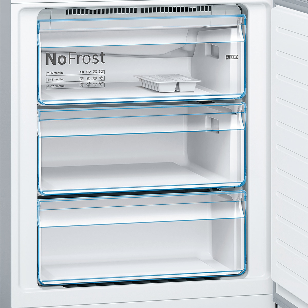 Frigorífico Combi Bosch, Serie 4, Total NoFrost , 70 cm de ancho - KGN493IDA (Reacondicionado Grado D) - Acero mate antihuellas Acero mate antihuellas-6