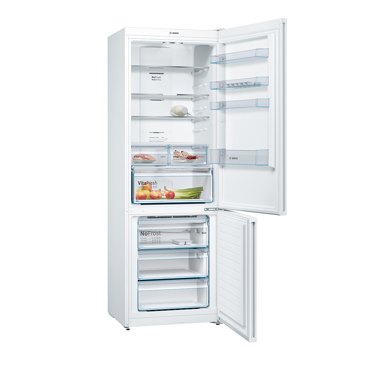 Frigorífico Combi Bosch, Serie 4, Total NoFrost , 70 cm de ancho - KGN493WDA (Reacondicionado Grado B) - Blanco Blanco-2