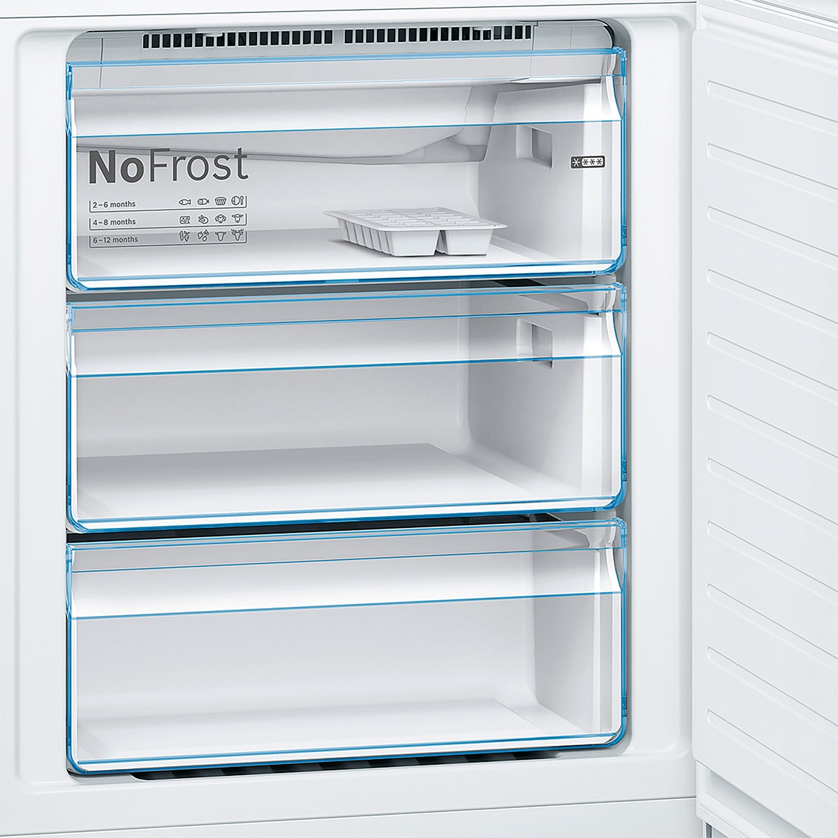 Frigorífico Combi Bosch, Serie 4, Total NoFrost , 70 cm de ancho - KGN493WDA (Reacondicionado Grado B) - Blanco Blanco-6