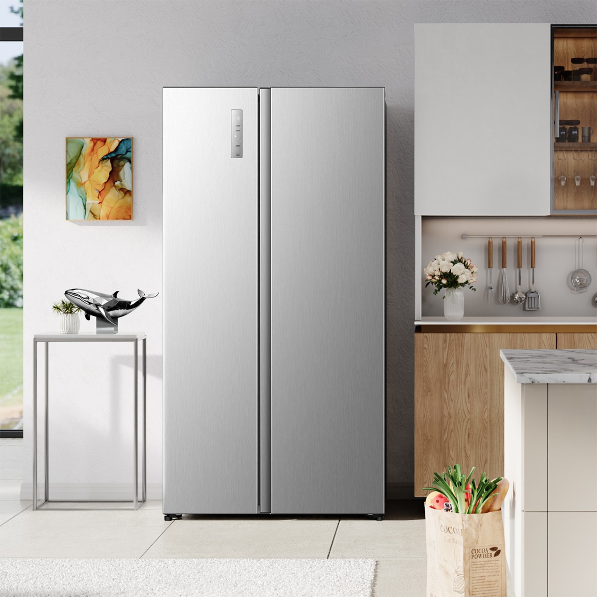 Frigorífico americano Hisense No Frost - RS3P558NEIC (Reacondicionado Grado C) - Inox Inox-13