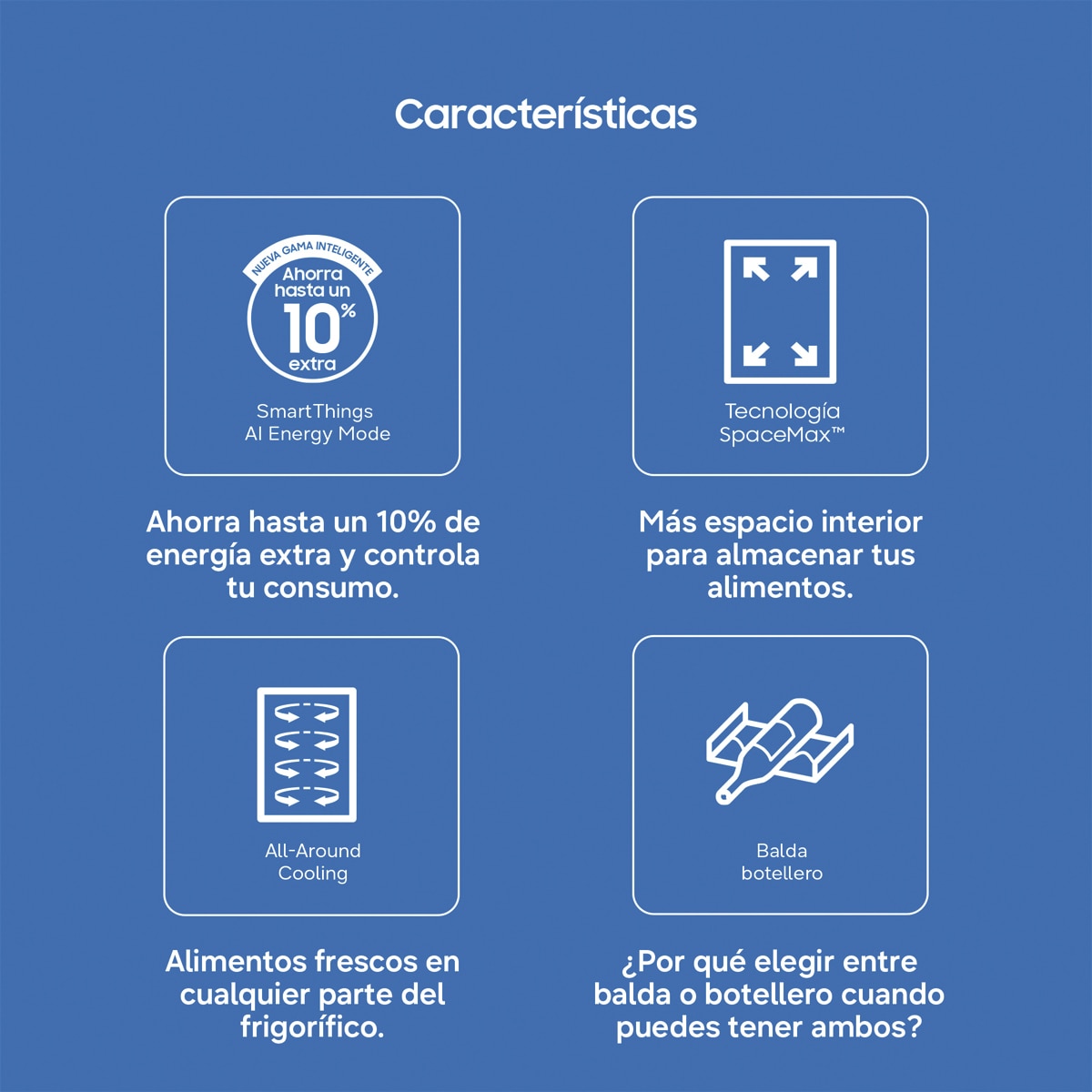 Frigorífico Combi Samsung Wifi, tecnología SpaceMax - SMART RB34C602DSA/EF (Reacondicionado Grado D) - Inox Inox-6