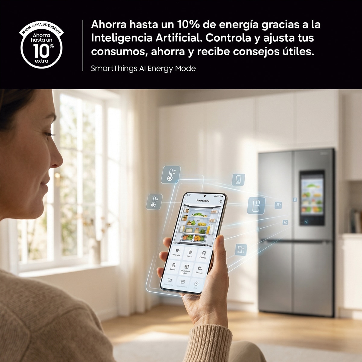 Frigorífico Combi Samsung Wifi, tecnología SpaceMax - SMART RB34C602DSA/EF (Reacondicionado Grado D) - Inox Inox-7