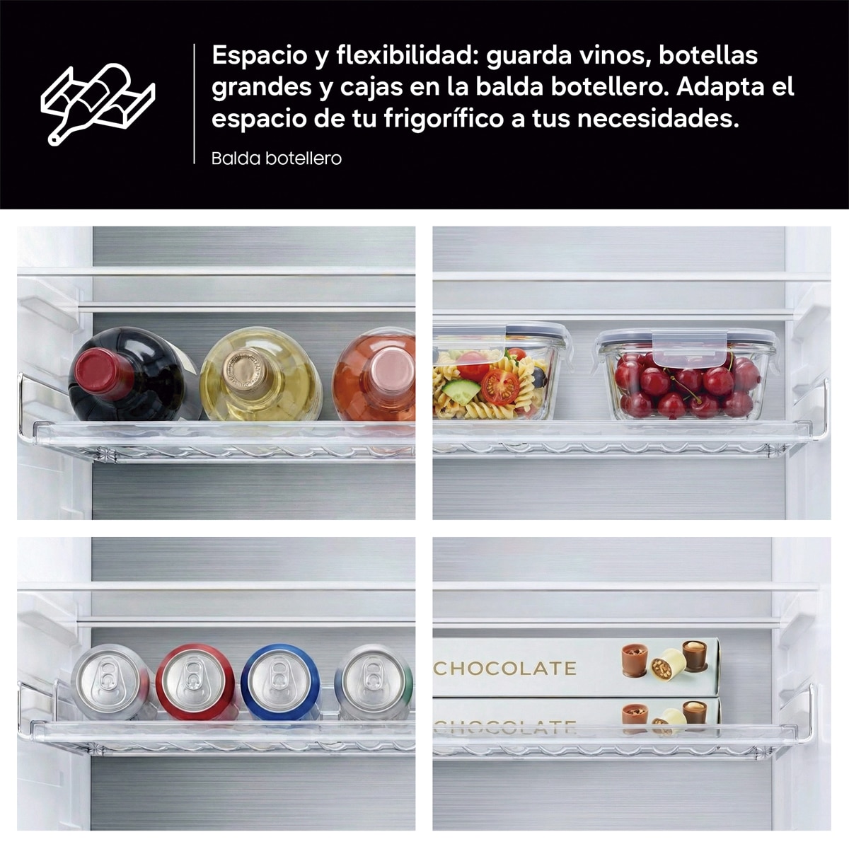 Frigorífico Combi Samsung Wifi, tecnología SpaceMax - SMART RB34C602DSA/EF (Reacondicionado Grado D) - Inox Inox-10