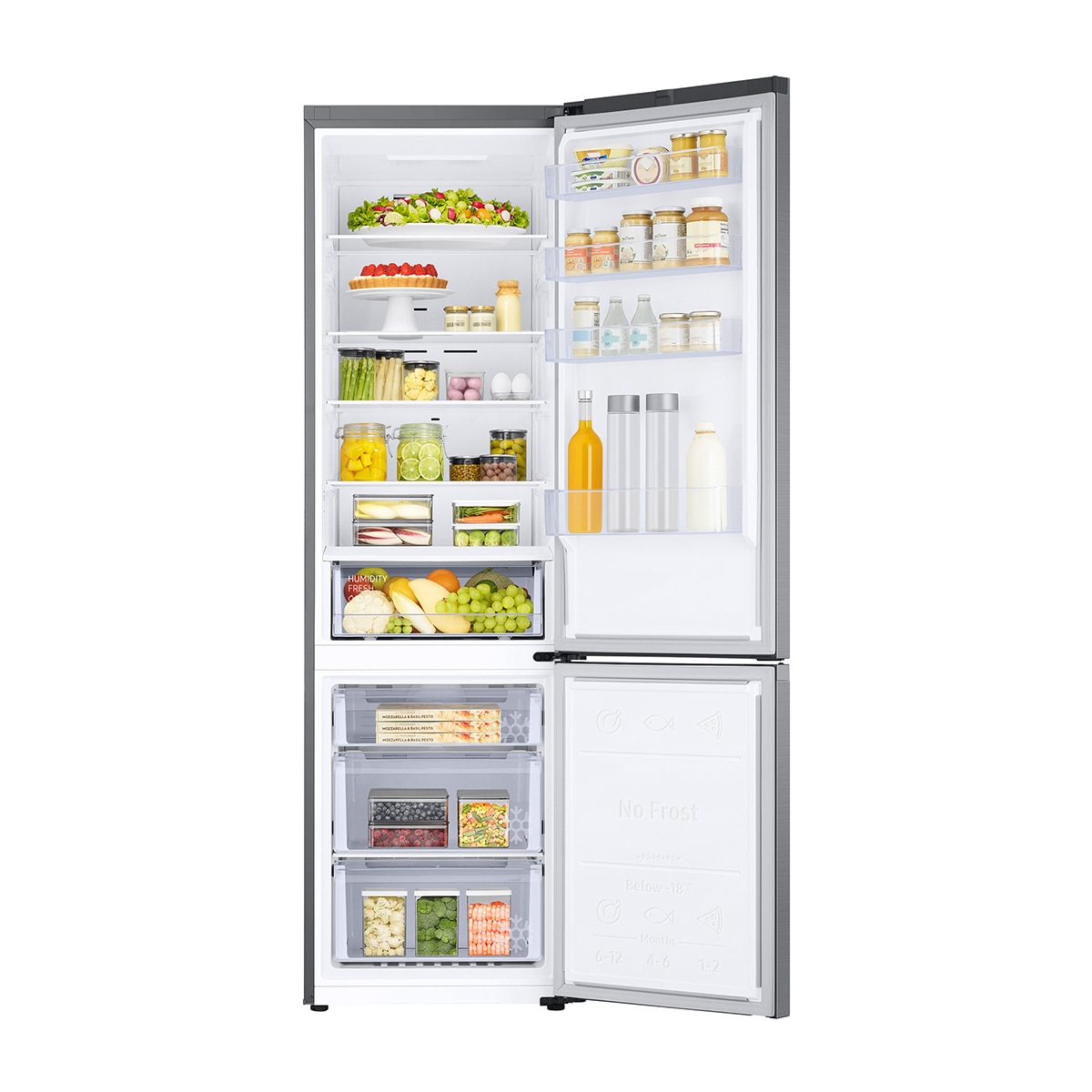 Frigorífico Combi Samsung con IA 203cm Balda Botellero 390L Clase C Inox RB38C600CS9/EF (Reacondicionado Grado D) - Inox Inox-4