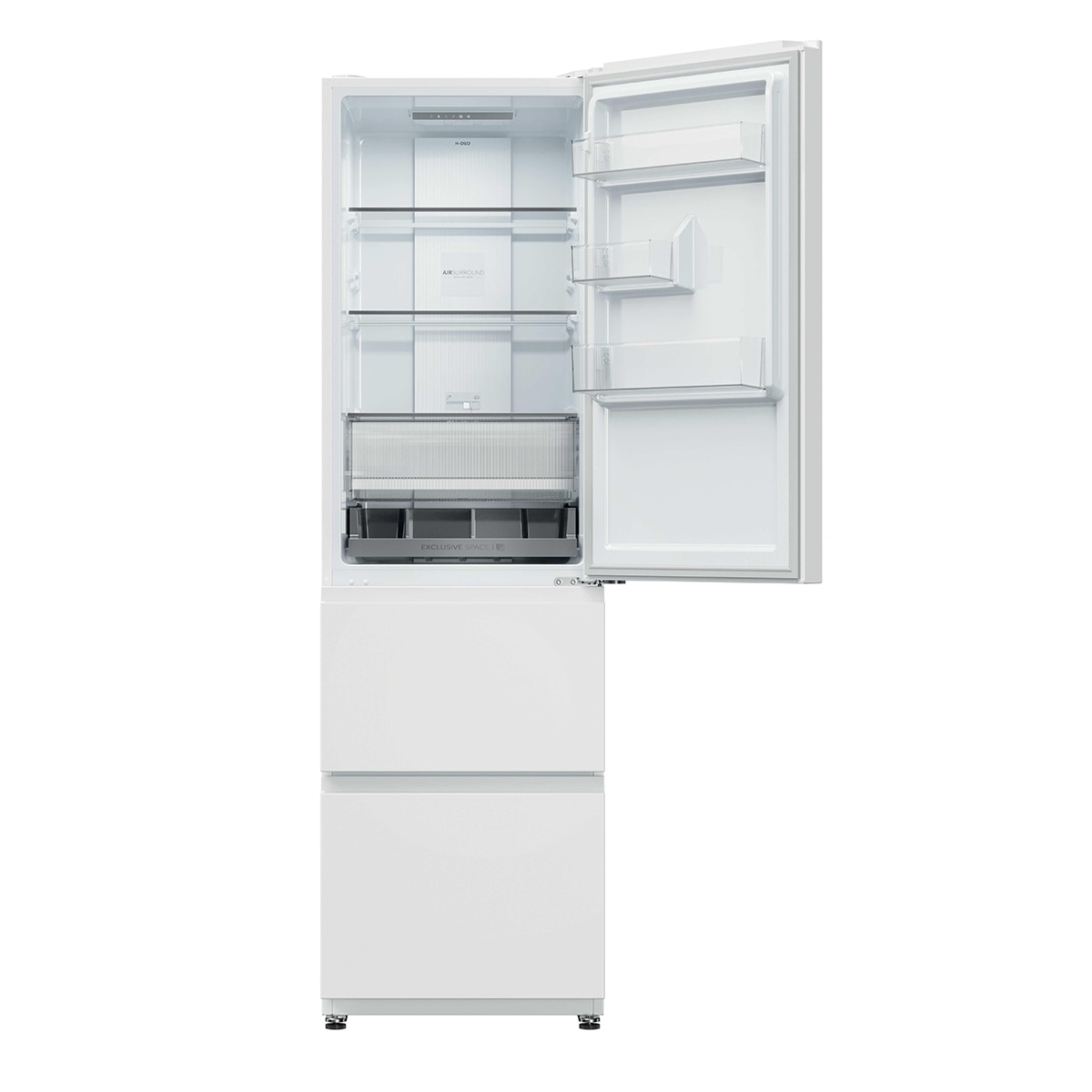 Frigorífico Combi Haier Total No Frost 3D 55 Series 3 - HTR3518ENMW (Reacondicionado Grado D) - Blanco Blanco-5
