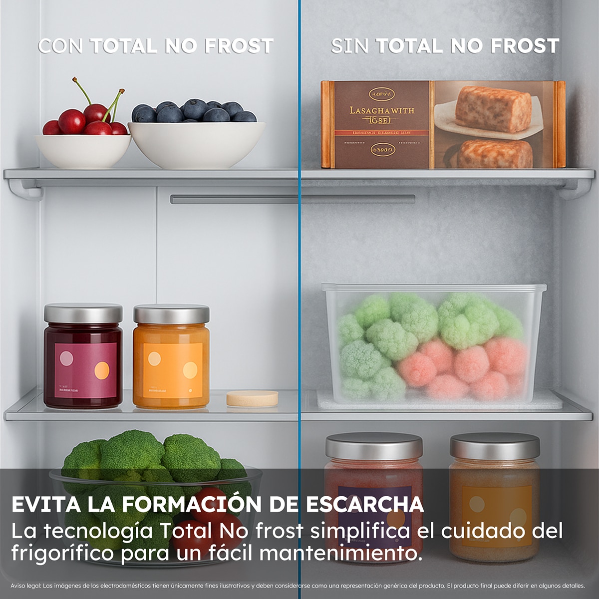 Frigorífico Combi Haier Total No Frost 3D 55 Series 3 - HTR3518ENMW (Reacondicionado Grado D) - Blanco Blanco-8