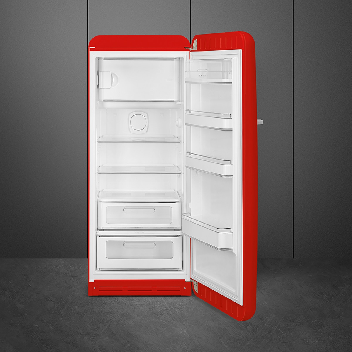 Frigorífico 1 puerta Smeg, Compresor Inverter, 270 litros, Rojo, apertura a la derecha - FAB28RRD6 (Reacondicionado Grado D) - Rojo Rojo-12