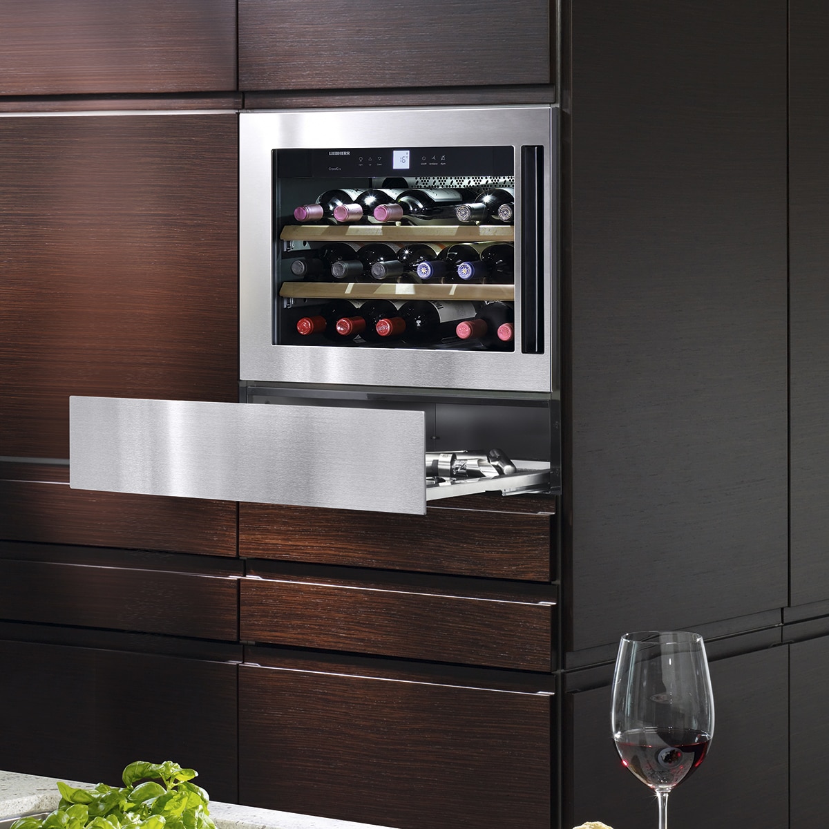 Vinoteca integrable Liebherr con capacidad para 18 Botellas - WKEes 553 (Reacondicionado Grado C) - Inox / Cristal Inox / Cristal-6