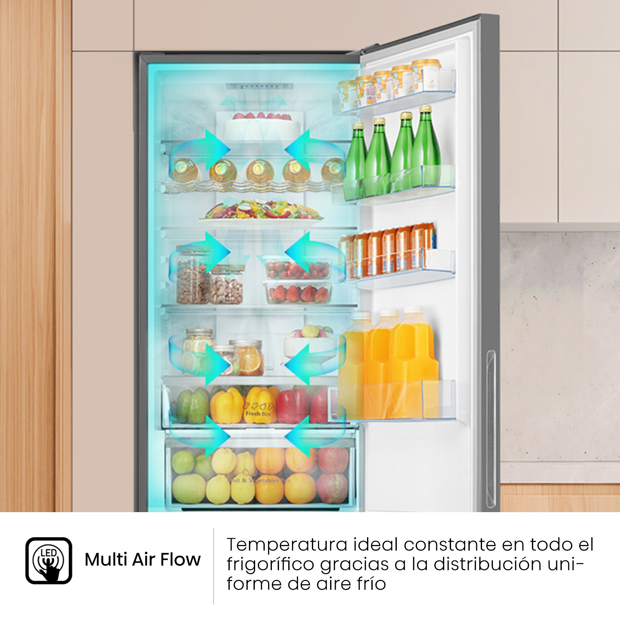 Imagen 12 de Frigorífico Combi Hisense Total No Frost - RB440N4GWD (Reacondicionado Grado B) - Cristal blanco Cristal blanco
