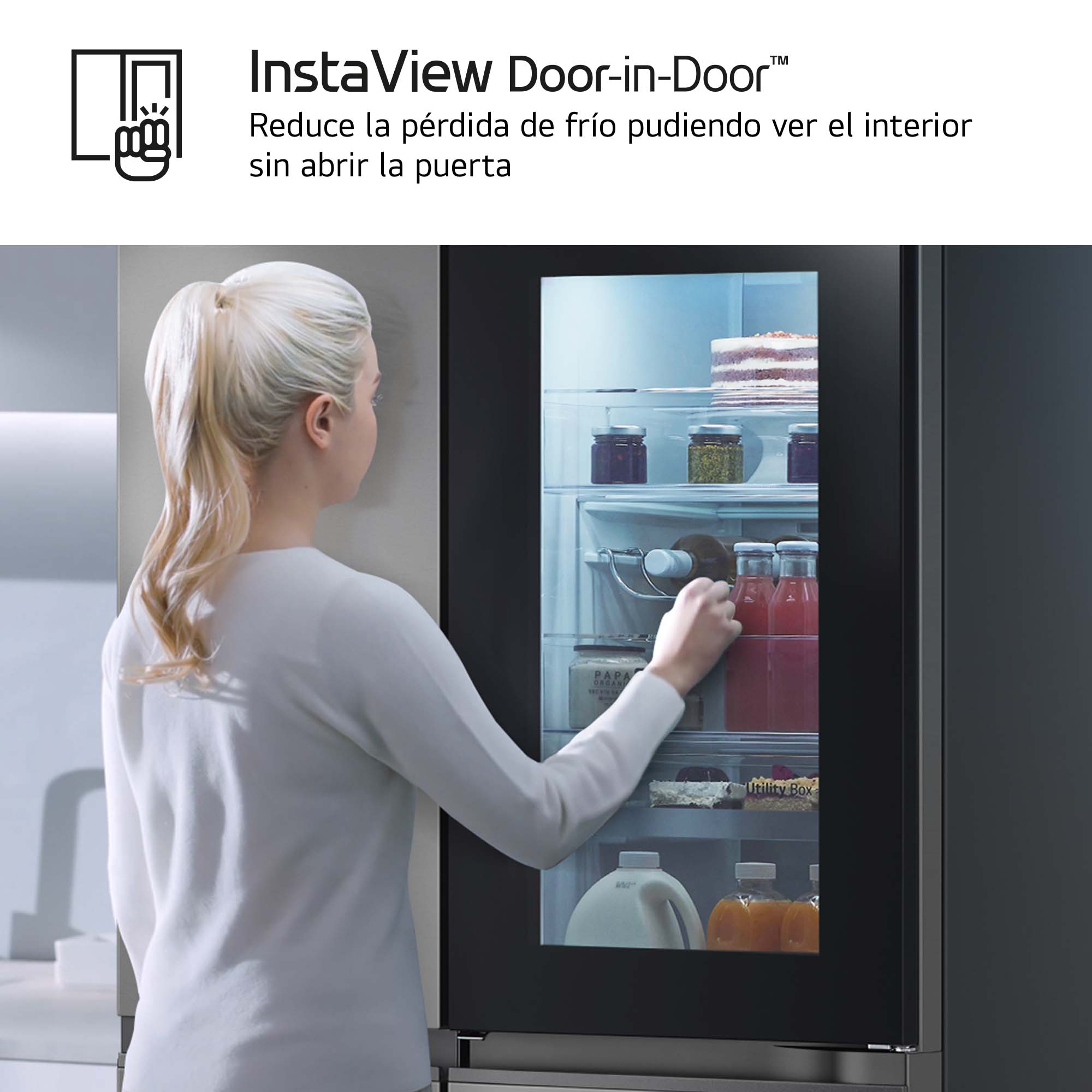 Imagen 8 de Frigorífico americano LG Smart Inverter Compressor, 179 cm, Door in Door, con dispensador, inox- GSXE81PYBD (Reacondicionado Grado C) - Acero antihuellas Acero antihuellas