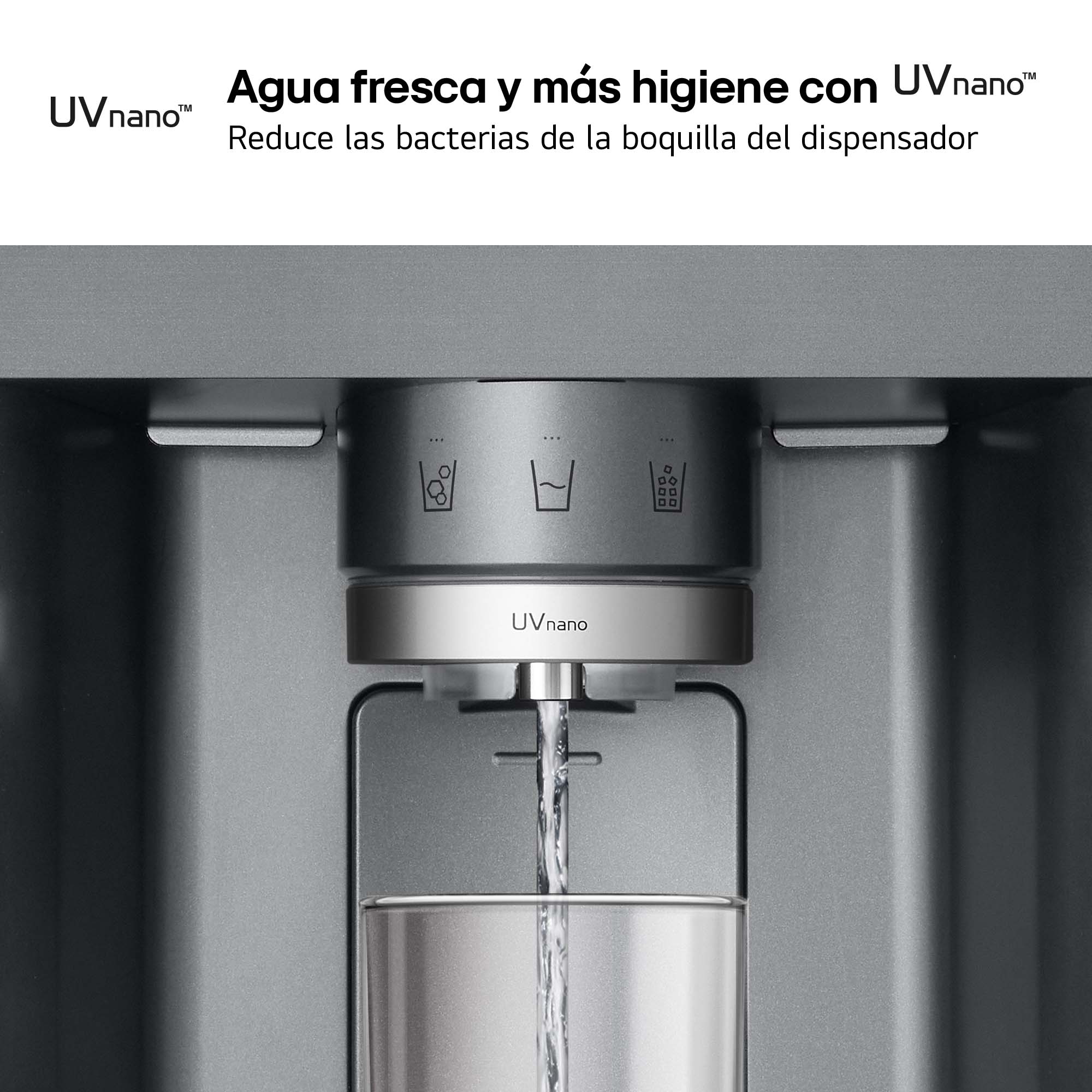 Imagen 14 de Frigorífico americano LG Smart Inverter Compressor, 179 cm, Door in Door, con dispensador, inox- GSXE81PYBD (Reacondicionado Grado C) - Acero antihuellas Acero antihuellas