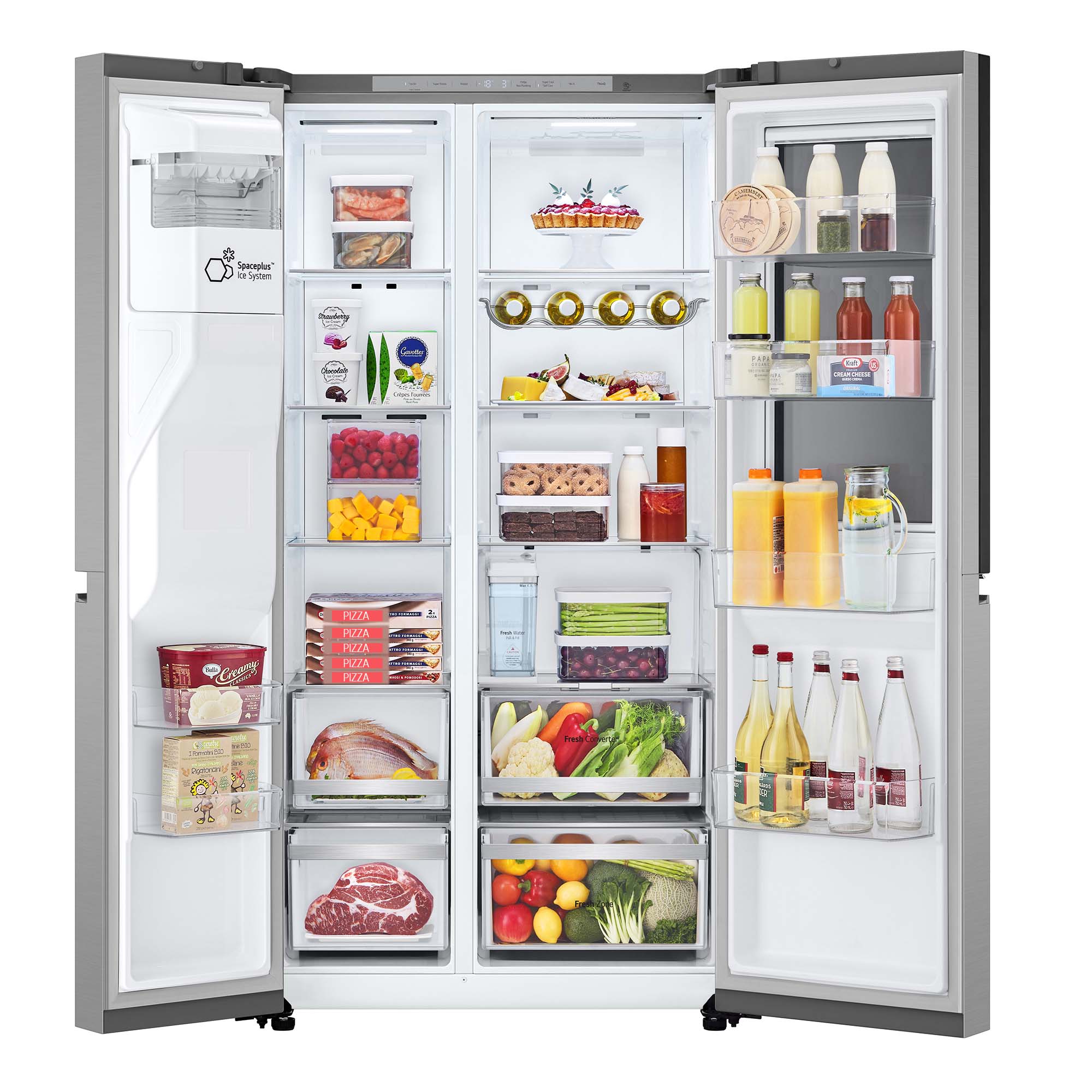 Imagen 19 de Frigorífico americano LG Smart Inverter Compressor, 179 cm, Door in Door, con dispensador, inox- GSXE81PYBD (Reacondicionado Grado C) - Acero antihuellas Acero antihuellas