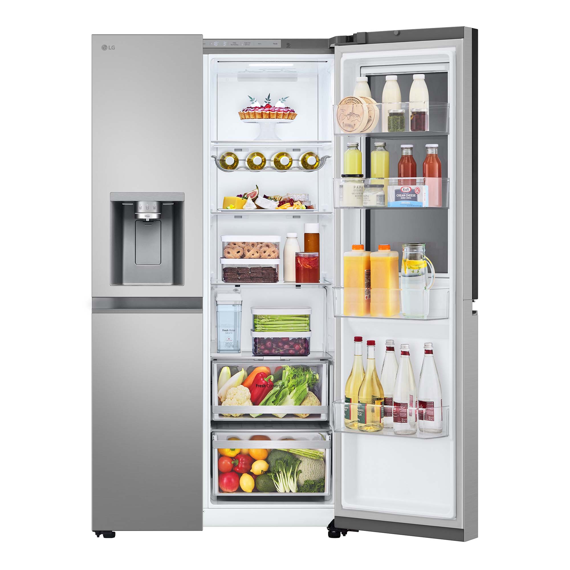 Imagen 20 de Frigorífico americano LG Smart Inverter Compressor, 179 cm, Door in Door, con dispensador, inox- GSXE81PYBD (Reacondicionado Grado C) - Acero antihuellas Acero antihuellas