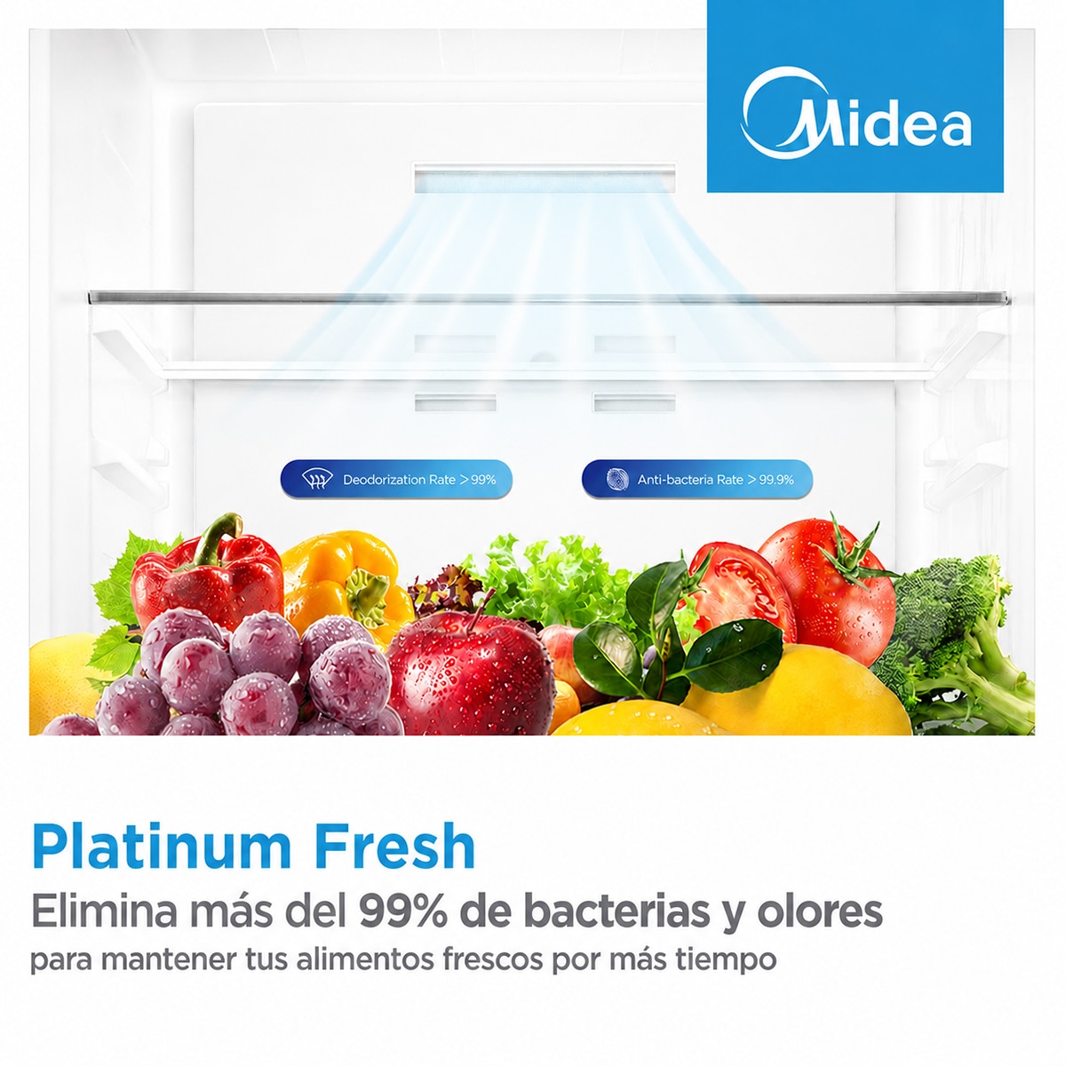 Imagen 5 de Frigorífico Combi Midea Space Master 443L No frost - MDRB600MME46 (Reacondicionado Grado C) - Inox Inox