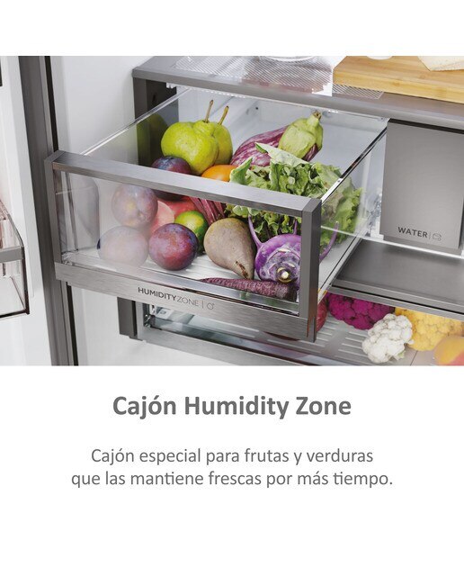 Imagen 13 de Frigorífico americano Haier, Total no Frost, Motor Inverter,FD 90 Series 7 - HFR79F19EFGK (Reacondicionado Grado D) - Glass Inox Look Glass Inox Look