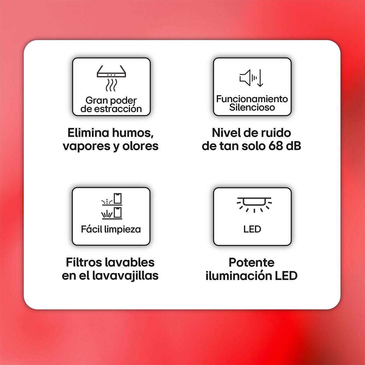 Campana telescópica LG extraíble con 2 velocidades, 60 cm - HT322413S (Reacondicionado Grado B) - Inox Inox-4