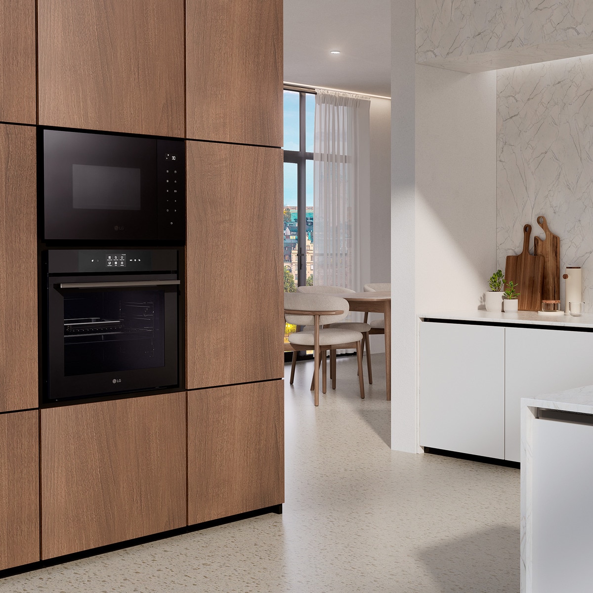 Microondas integrable LG  25 litros,  grill y 900 w - MGBZ2593F (Reacondicionado Grado C) Cristal negro-14