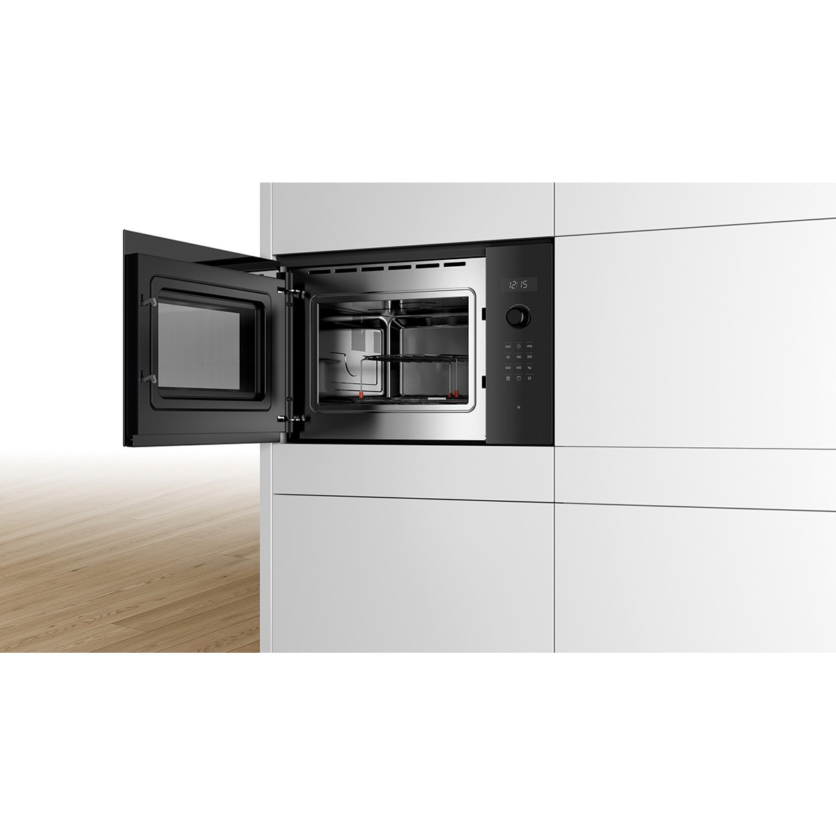 Microondas integrable Bosch 25 litros y grill Master Chef - BEL554MB0 (Reacondicionado Grado A) Negro-5