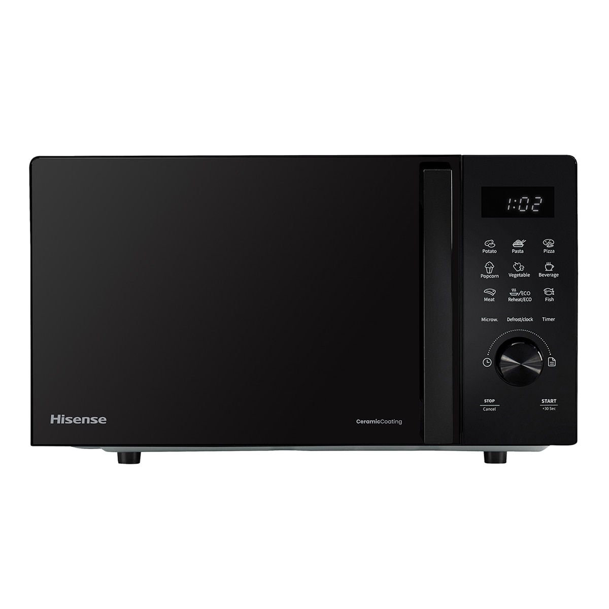 Hisense - Microondas Hisense 23 litros sin grill - H23MOBSD1H (Reacondicionado Grado C).