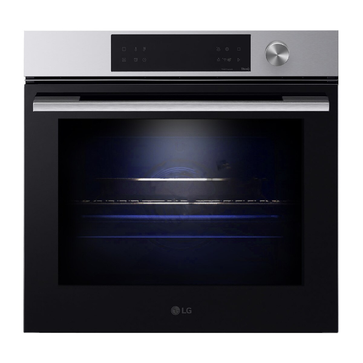 LG - Horno multifunción LG pirolítico, 76 l, display LCD con mando giratorio, función Instaview - WSED7612S (Reacondicionado Grado A).
