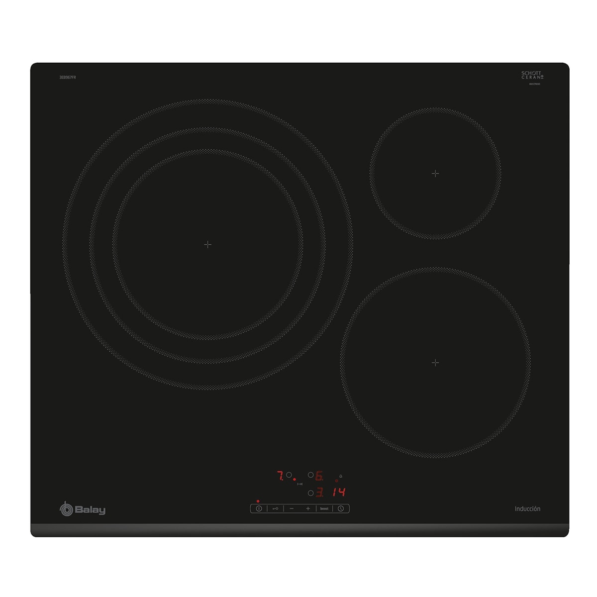 Balay - Placa inducción Balay zona gigante de 32 cm - 3EB967FR (Reacondicionado Grado B).