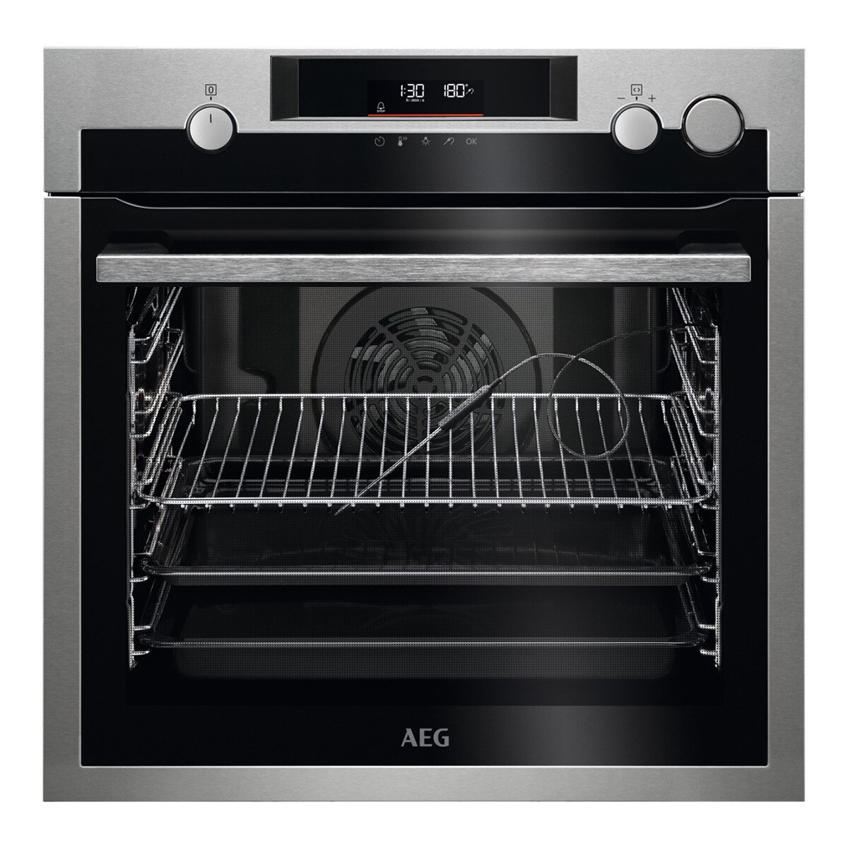 Horno multifunción AEG pirolitico, Función vapor - BPE577161M (Reacondicionado Grado C) Inox antihuellas · El Corte… — oferta en El Corte Inglés