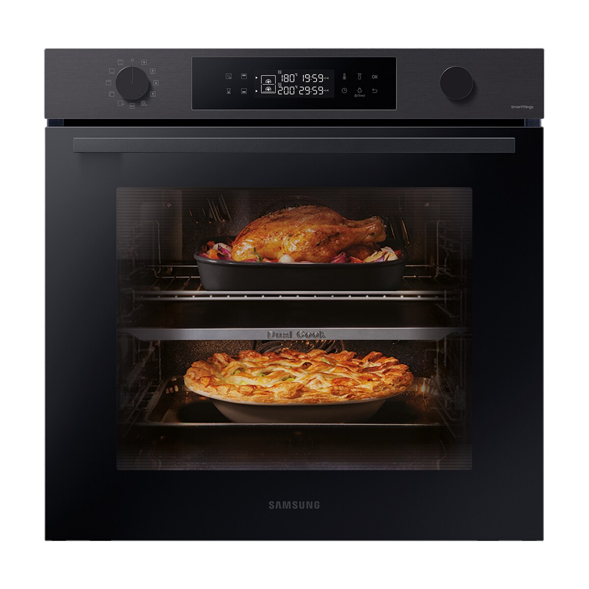 Horno multifunción Samsung pirolítico, Dual Cook - NV7B4430ZAB/U1 (Reacondicionado Grado B) - Negro Negro-4