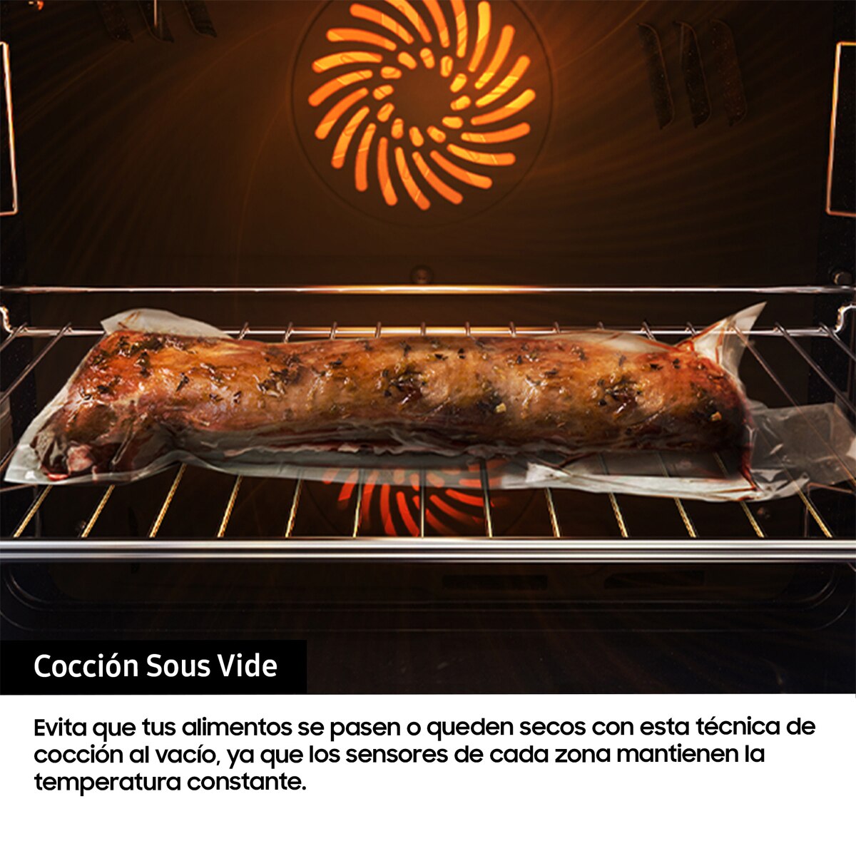 Horno multifunción Samsung pirolítico, Dual Cook - NV7B4430ZAB/U1 (Reacondicionado Grado B) - Negro Negro-8