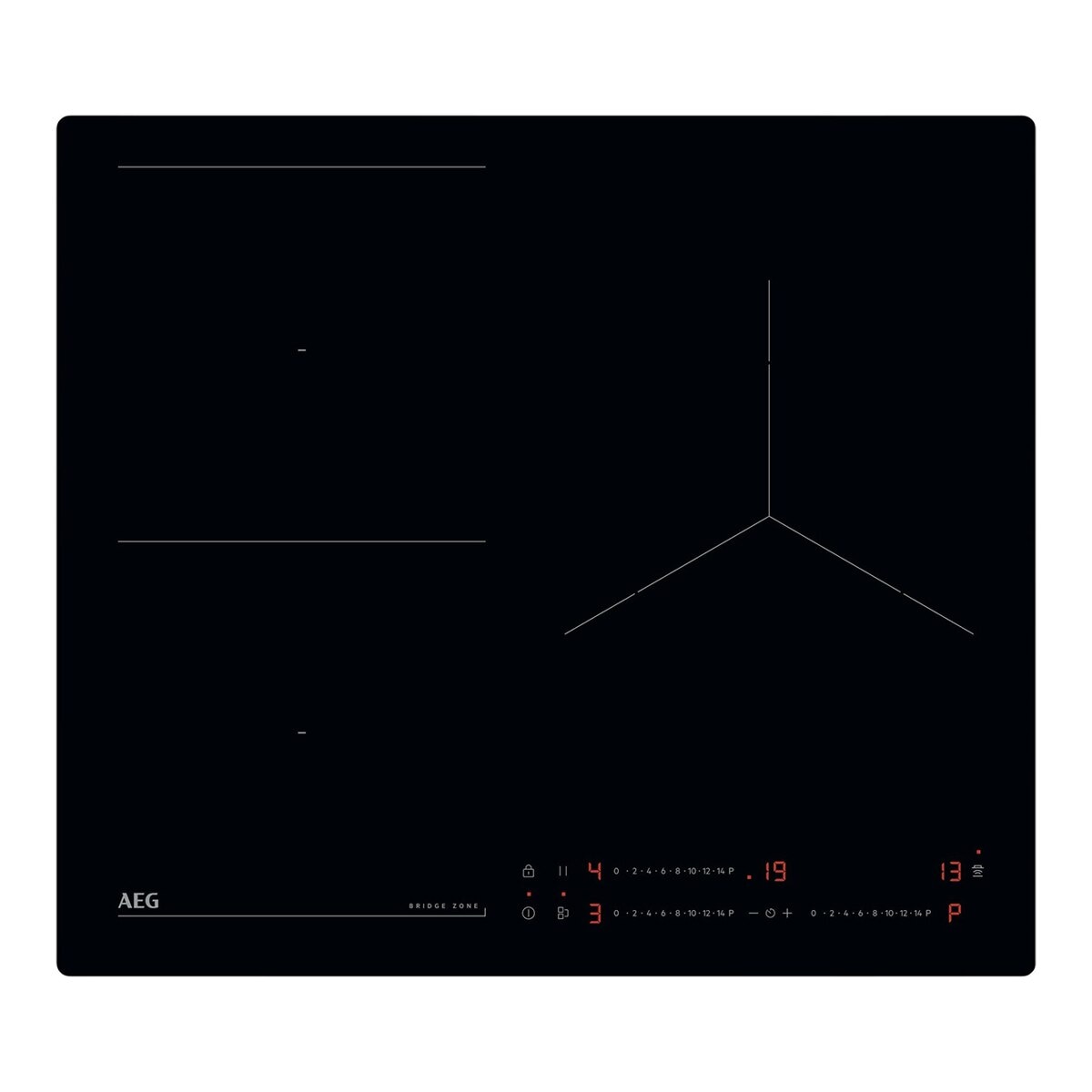 AEG - Placa inducción AEG con 3 zonas de cocción - TO63IQ0BIB (Reacondicionado Grado B).