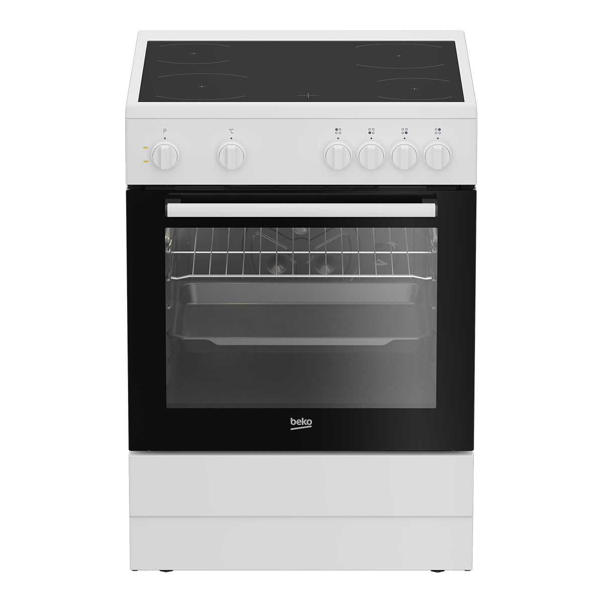 Beko - Cocina compacta Beko placa vitrocerámica y horno eléctrico - FBS67000WD (Reacondicionado Grado D).