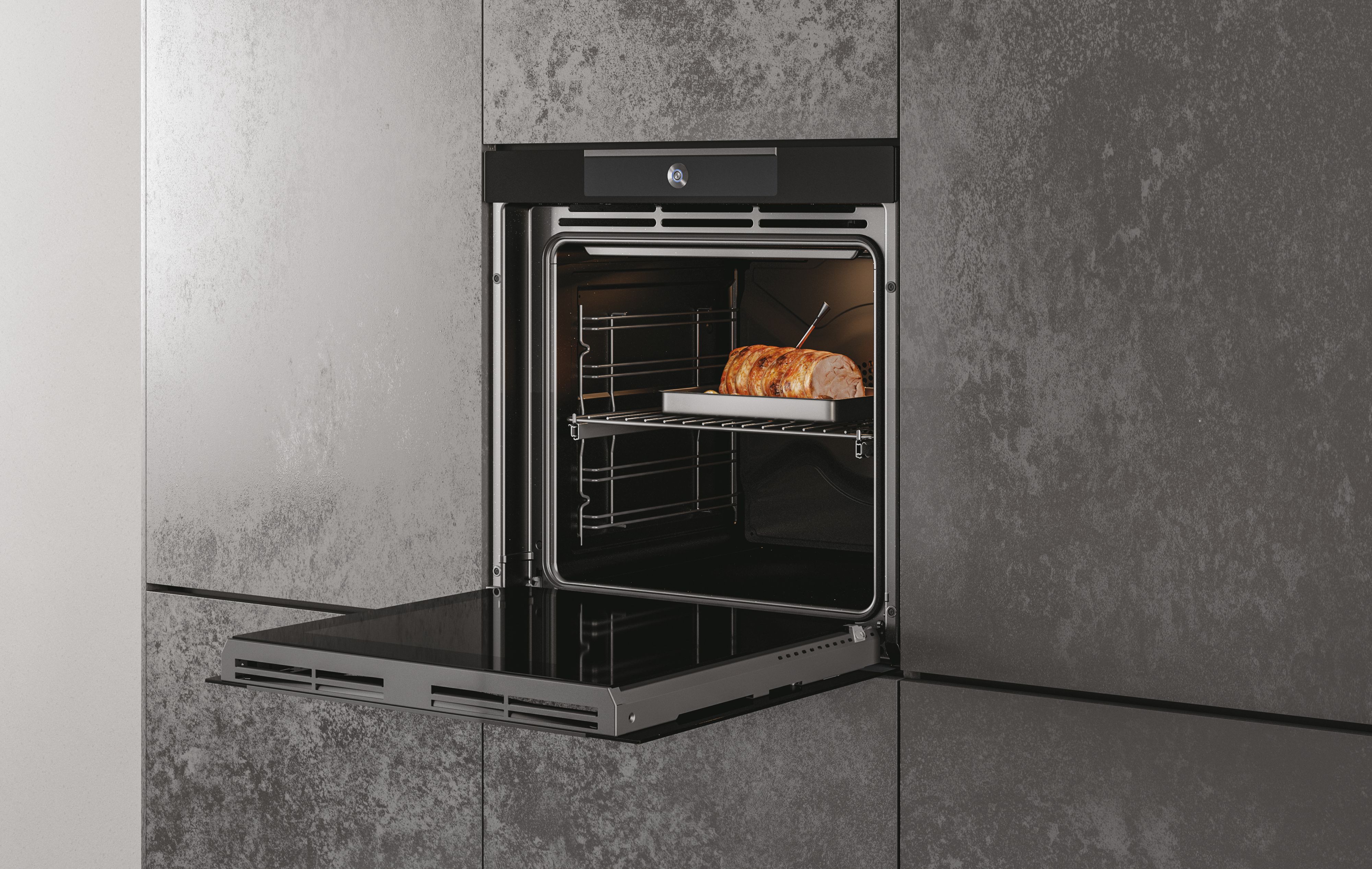 Horno multifunción Haier con Sonda Térmica, Wifi - HWO60SM6C2BH (Reacondicionado Grado D) - Negro Negro-5