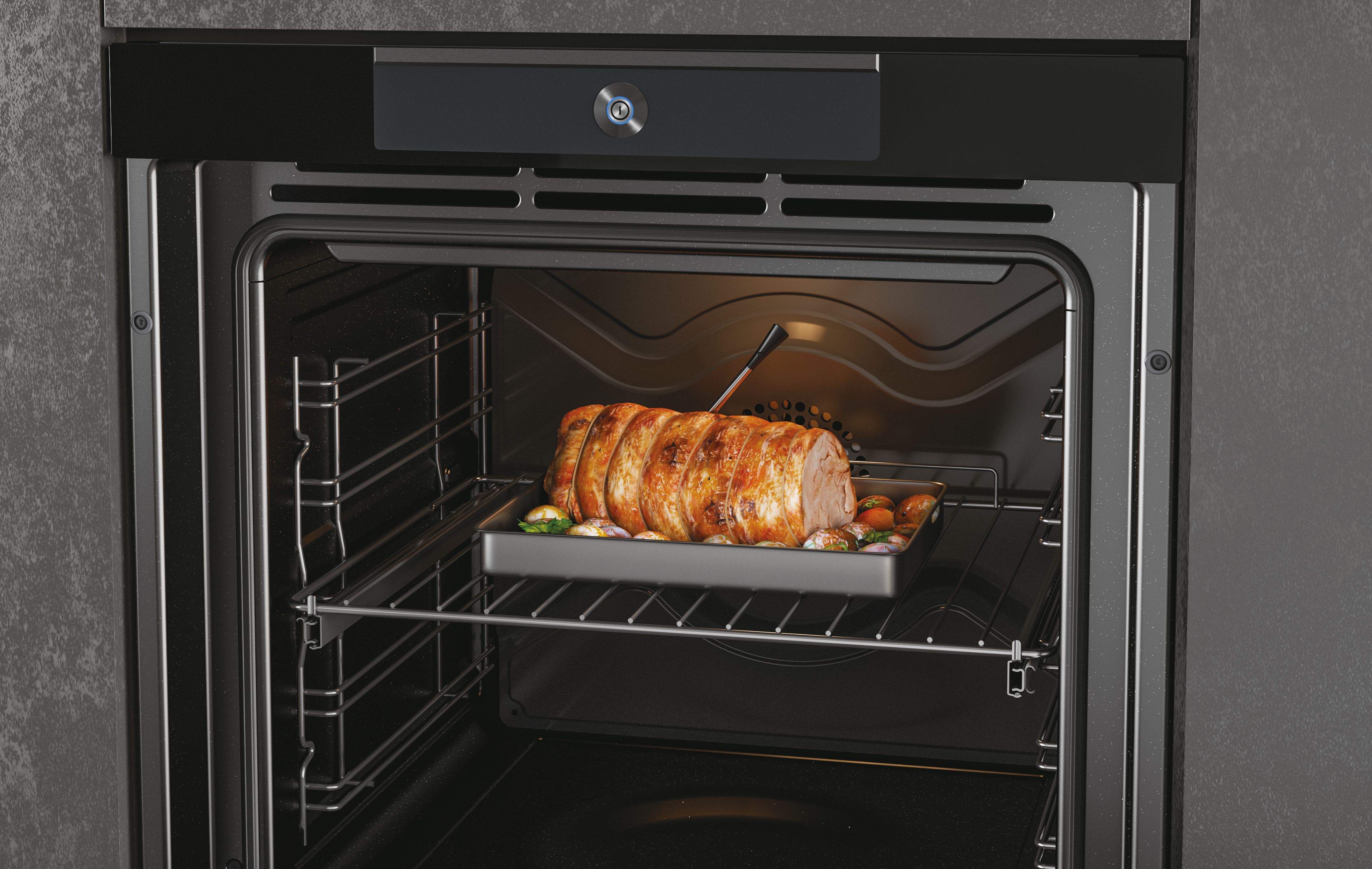 Horno multifunción Haier con Sonda Térmica, Wifi - HWO60SM6C2BH (Reacondicionado Grado D) - Negro Negro-8