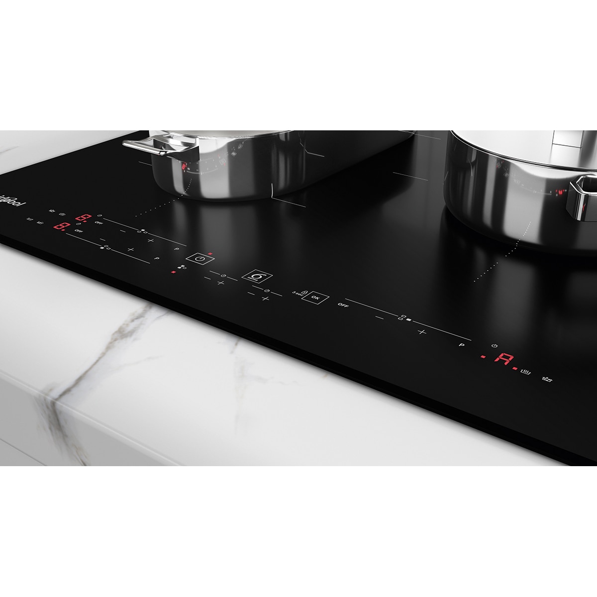 Placa inducción Whirlpool zona de 30 cm - WB B3760 BF (Reacondicionado Grado D) - Negro Negro-4