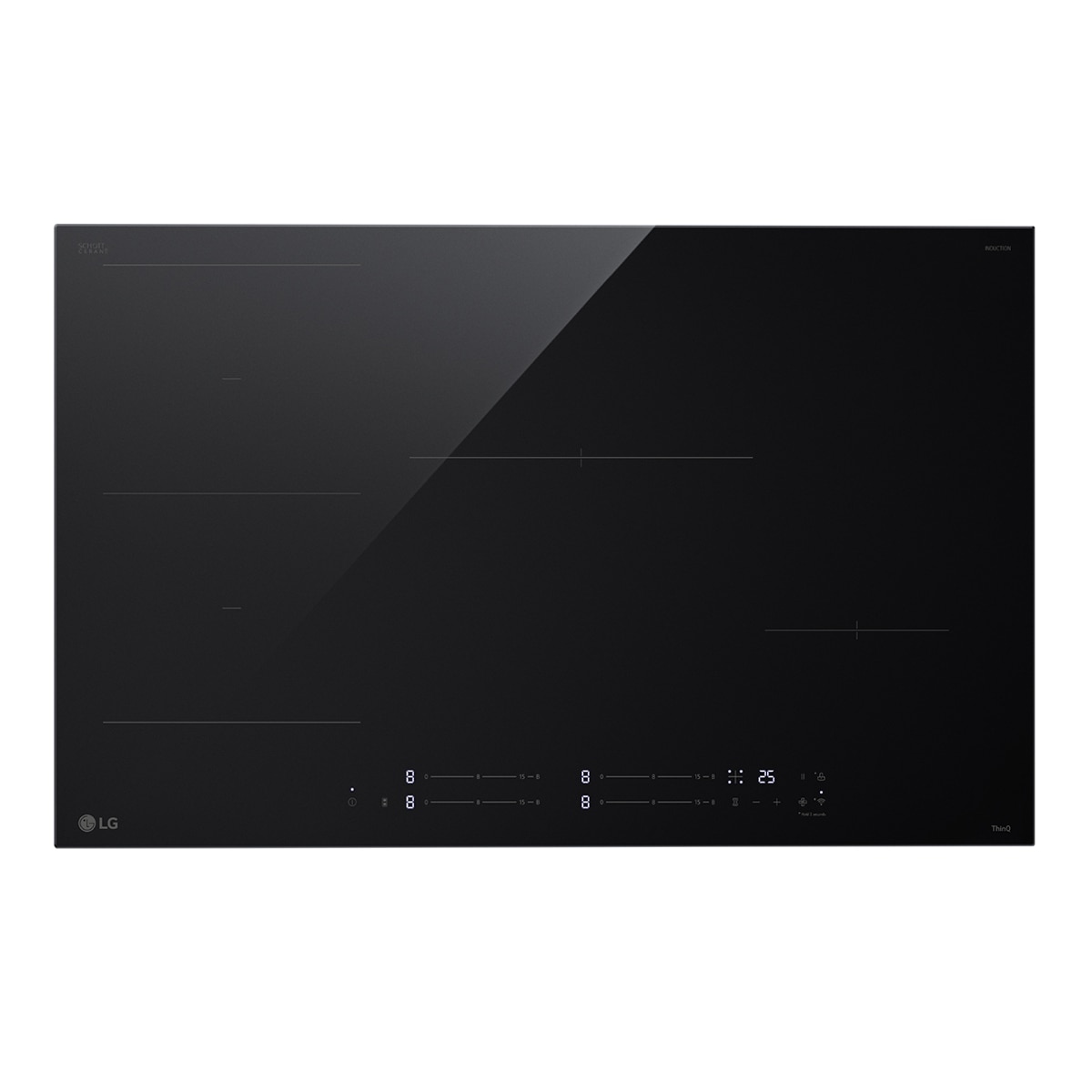 Placa de inducción LG 2 zonas +1 flex, 59 cm - CBIZ2435B (Reacondicionado Grado B) - Negro Negro-1